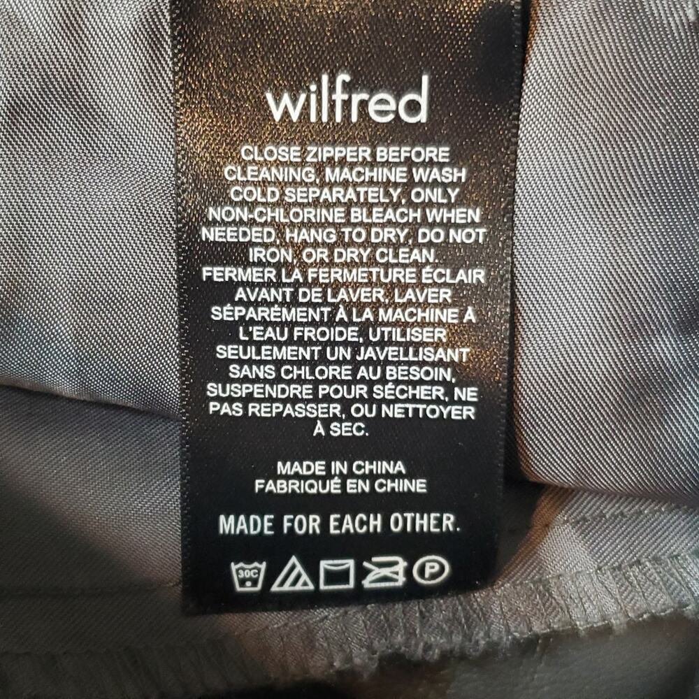 Aritzia Wilfred Women's Size 2 Melina Vegan Faux Leather Pant Gray - Picture 6 of 10